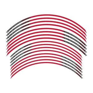 Strisce Rosse per Cerchioni 17-19 per Moto DUCATI MULTISTRADA 1200 ENDURO - Adesivi Decorativi per Ruote - Product Image 2