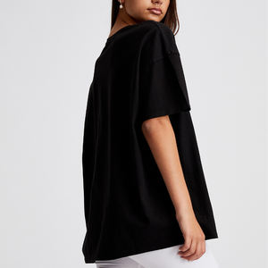 Gramos de gran tamaño con logotipo personalizado en blanco 100% camisetas de algodón orgánico Drop Shoulder Heavyweight camiseta para hombres camisetas de alta calidad - Product Image 4