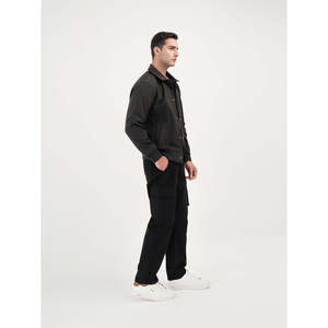 Blouson Bomber Réversible en Cuir SCEPTRUM Vintage avec Fermeture Éclair et Col Montant Imperméable Automne XS Patchwork Teint et Enduit - Product Image 3