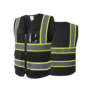 Gilet de sécurité réfléchissant pour l'extérieur, multi-poches, haute visibilité, pour l'hiver Gilet de sécurité personnalisé et résistant pour unisexe - Product Image 1
