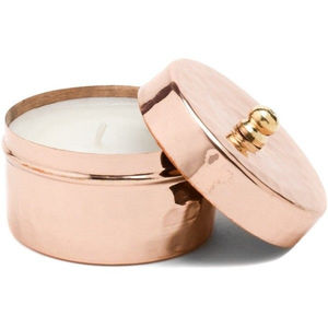 Bougeoir rond en métal fait à la main de qualité exclusive avec couvercle Bougeoir de décoration d'intérieur au design fantastique pour le mariage et les événements - Product Image 1