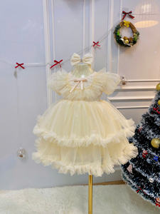 Robe de princesse pour enfants de haute qualité, adaptée à un usage quotidien, en maille douce brodée, disponible en différentes couleurs, ODM/OEM - Product Image 5