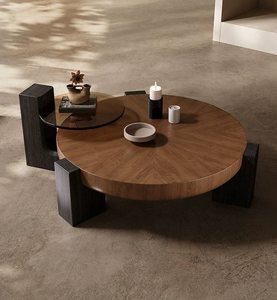 Ensemble <span class=keywords><strong>de</strong></span> table basse <span class=keywords><strong>de</strong></span> salon <span class=keywords><strong>de</strong></span> luxe italien, style moderne, style antique, design minimaliste haut <span class=keywords><strong>de</strong></span> gamme pour les petits espaces domestiques - Product Image 1