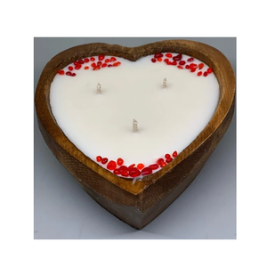 Bougeoir à pâte de bois forme ronde vaisselle maison Restaurant et décoration de mariage bougeoir et support - Product Image 5