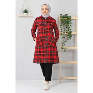 เสื้อโค้ทลายสก็อตติดกระดุมแบบเรียบร้อย แจ็คเก็ต และเทรนช์โค้ท - Product Image 1