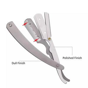 Navaja de Afeitar Profesional de Acero Inoxidable para un Afeitado Suave y el Cuidado de Extensiones de Cabello para Hombres, por Hermann Meditech - Product Image 4