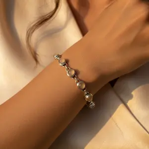 "14k Gold Rhodium-Plated Freshwater <b>Pearl</b> <b>Bracelet</b> <b>for</b> <b>Women</b>" - Product Image 1