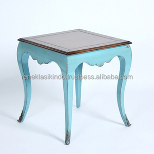 Table basse, numéro de série 7306, dimensions 55x55x60, en bois d'acajou de haute qualité - Product Image 1