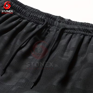 กางเกงขาสั้นออกกำลังกายแบบแห้งเร็วระบายอากาศได้ดีสำหรับผู้ชายไซส์ใหญ่ |   ชุดออกกำลังกายและวิ่งคุณภาพพรีเมียม ผลิตจากผ้าสแปนเด็กซ์/โพลีเอสเตอร์ - Product Image 5