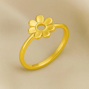 Sterling Silver Flower <b>Ring</b> Dainty Floral Band Minimalist Nature Inspired Jewelry For Women Handmade 925 Silver Stackable <b>Ring</b> - Product Image 6