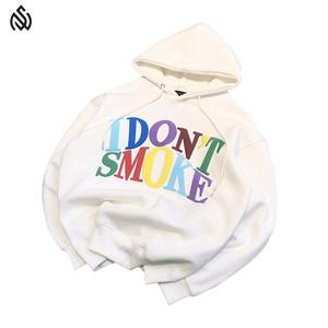 Meilleures ventes Sweats à capuche pour hommes Poids lourd de haute qualité Oversize 100% coton French Terry Puff Printed Knitted Hoodies Men - Product Image 1