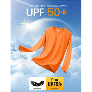 カスタムロゴラッシュガードメンズ防風UPF 50 + 長袖釣りシャツ速乾性性能サンプロテクション釣りシャツ - Product Image 5