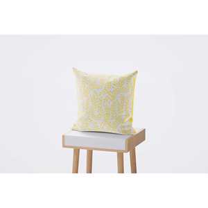 Housse de coussin en coton jaune paisley imprimé bloc Rajasthani fait à la main ensemble de 5 pièces - Product Image 4