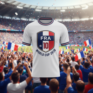 Maglia da Tifoso Unisex Francia 2026 WC, T-Shirt Tricolore con Grafica, Top per il Giorno della Partita e Regalo per Feste di Tifo, Magliette Promozionali - Product Image 3