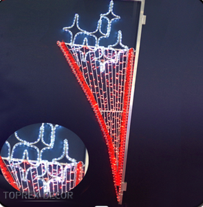 Produits de haute qualité lumières de célébration de vacances décoration extérieure <span class=keywords><strong>lampadaire</strong></span> de rue led lampes à motif de noël - Product Image 3