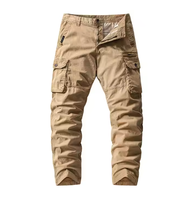 Pantalon cargo tactique ample et élégant pour homme, 100 % coton Rip-Stop 240g, tricoté, écologique, respirant, pour l'hiver et les activités de plein air, taille basse