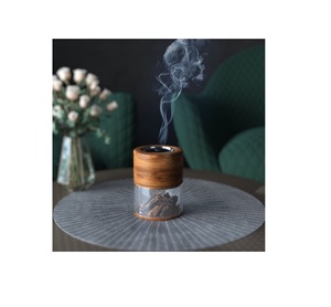 Quemador de Incienso Japonés Ecológico de Latón Diseñado con Láser, Porta Incienso Bakhoor con Caja de Regalo para Fiestas y Uso Doméstico, Fragancia Aromática - Product Image 6