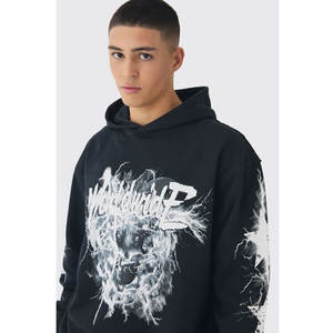 เสื้อฮู้ดแบบสวมหัวสำหรับผู้ชายขนาดใหญ่พิเศษเสื้อฮู้ดแบบสวมหัวสีเรียบสำหรับ6XL ขนาดใหญ่ออกแบบได้ตามต้องการ - Product Image 3