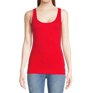 Débardeur personnalisé en tricot sans manches à col en V OEM Femmes Logo court à l'avant respirant à la mode Design Streetwear décontracté - Product Image 3