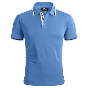 Polo de algodón orgánico bordado personalizado, cuello acanalado respetuoso con el medio ambiente, ideal para salidas informales - Product Image 4