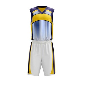 Uniforme de baloncesto reversible personalizado, camiseta sin mangas con diseño de cuello en V, tejido de poliéster transpirable, ropa de baloncesto para jóvenes - Product Image 1