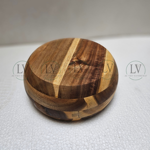 Utensilios de Cocina Vietnamitas al por Mayor, Tazones de Madera para Servir, Platos de Madera para Restaurantes, Vajilla Rústica para Fiestas, Listos para Enviar - Product Image 2