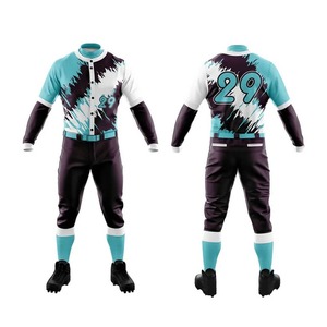 Uniformes de Béisbol y Sóftbol Sublimados Personalizados de Alta Calidad, Impresos en 100% Poliéster Antibacteriano, Conjunto de Pantalones y Camiseta Nueva, Diseña el Tuyo - Product Image 3