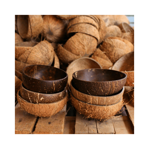 Cuencos de cáscara de coco Natural de alta calidad para almacenamiento de utensilios de cocina, ensalada y fruta con precio barato de mayoristas de Vietnam - Product Image 1