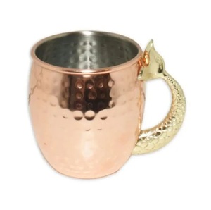 Moscow Mule Mug 100% Tazas de cobre sólido puro Tazas de cobre en relieve con caja negra Embalaje de regalo Embalaje al por menor Logotipo impreso - Product Image 3