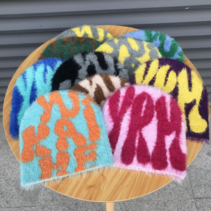 Gorro de punto unisex, cálido, suave y acogedor, forrado de lana, ajustable, elegante, para exteriores, para clima frío, uso casual. - Product Image 4