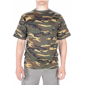 Camisetas de camuflaje transpirables, personalizadas, elegantes, de algodón, de manga corta, con cuello redondo, para deportes, sublimadas, para hombre. - Product Image 1