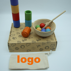 Unisex Tùy Chỉnh Waldorf Đồ Chơi Gỗ Các Loại Peg Búp Bê Cầu Vồng Màu Phân Loại Trò Chơi Cho 2-4 Năm Trẻ Em Montessori Lấy Cảm Hứng <span class=keywords><strong>Grimms</strong></span> - Product Image 3