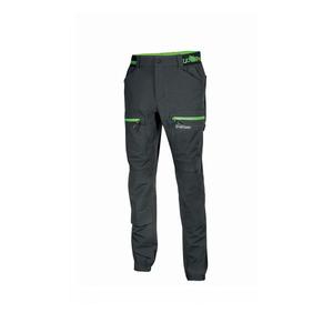 U-POWER HORIZON Pantalon de travail Asphalt Grey/Green Stretch Workwear - Product Image 1
