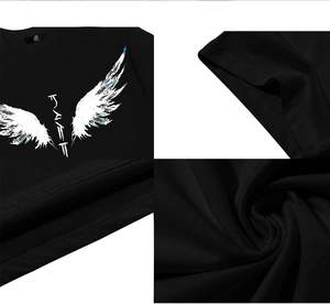 T-shirt tricoté à la mode pour hommes avec brodé ou imprimé personnalisable Casual Oversized Fit Streetwear Inspired Knit Tee - Product Image 2