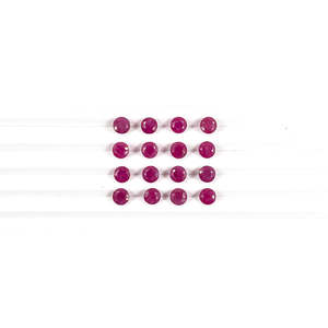 Natural African Untreated Ruby <b>Beads</b> AAA Grade Calibrated Rounds 5mm 6mm GIA Certified Variety Brilliant Cut Marquise Square - Product Image 2