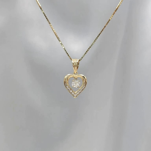 สร้อยคอจี้เพชรโมอิสซาไนต์ VVS แบรนด์ดัง ดีไซน์รูปหัวใจทอง 14k หรูหราทันสมัยสำหรับผู้หญิง ราคาประหยัด - Product Image 1