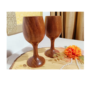 <b>Wood</b> <b>Wine</b> glass Kitchen Countertop Traditional <b>Wood</b> Glass for Home Table Decoration Best Selling Sale - Product Image 5