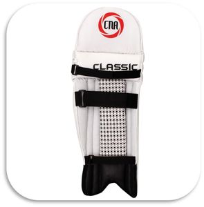 Protège-tibias de cricket blancs en PU modèle classique Cutx pour jeunes garçons, emballés - Product Image 2