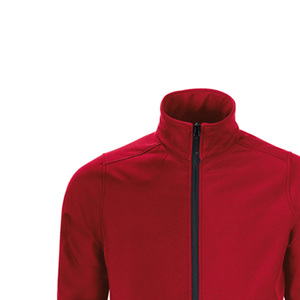 Haute qualité coupe-vent nouveau tissu doux Softshell hommes veste d'extérieur Logo personnalisé plaine coupe-vent extérieur Softshell veste - Product Image 5