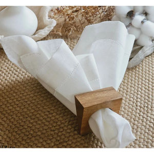 Porte-serviettes de mariage en gros ronds de serviette en bois faits à la main porte-serviettes en bois naturel créatif pour les fournitures de restaurant - Product Image 6