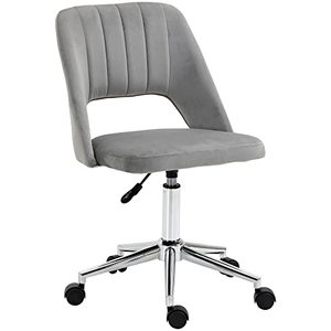 Chaise de bureau ergonomique pivotante en velours rose pour fille, avec appui-tête réglable et dossier haut, idéale pour la maison et le bureau - Product Image 1