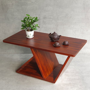Table basse rectangulaire moderne 100x50x45cm en bois de Melaleuca de 25mm d'épaisseur, durable, non pliable, pour salon, ensemble de meubles TT68227 - Product Image 3