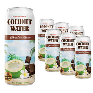 Private Label <b>Chocolate</b> Coconut Water 500ml Canned Bottle HACCP Certified 100% Pure Vietnam Manufacturer US Aus Free Sample Free - Product Image 1