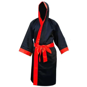 Costume de cosplay, robe métallique, kimono de boxe avec capuche, logo frontal, polyester/nylon, léger, séchage rapide, respirant, unisexe - Product Image 6