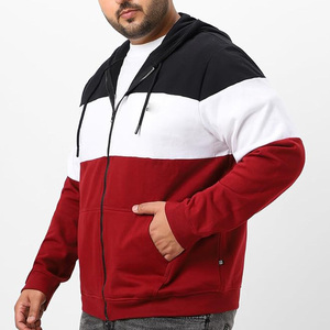 Sobresaliente Hombres Cremallera Sudadera con capucha Moda todos los días Proveedor OEM ODM MOQ Aceptado Logotipo personalizado Bordado Entrega rápida - Product Image 3