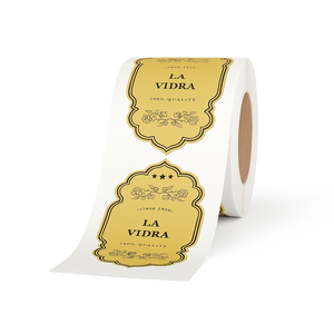 Étiquettes de date d'expiration personnalisées en papier kraft écologique pour l'emballage promotionnel des supermarchés d'alimentation - Product Image 1