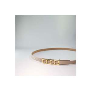 Ceinture fine à boucle pour femme, ceinture de pantalon, ceinture de veste, ceinture de robe, ceinture de chemise - BEIGE - Product Image 4