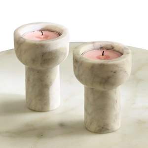 Artistic Marble & Metal <b>Tea</b> <b>Light</b> <b>Holder</b>-Eco-Friendly Home/Wedding Decor Customizable Sizes & Colors - Product Image 1