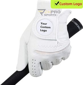 Gants de golf pour hommes, antidérapants, pour l'extérieur, logo personnalisé, en cuir de cabretta, gants de golf en cuir de cabretta avec logo personnalisé - Product Image 6