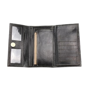 Genuine Leather Short Fold <b>Wallet</b> Women Casual Minimalist Design Handmade Durable Daily Use - Product Image 4